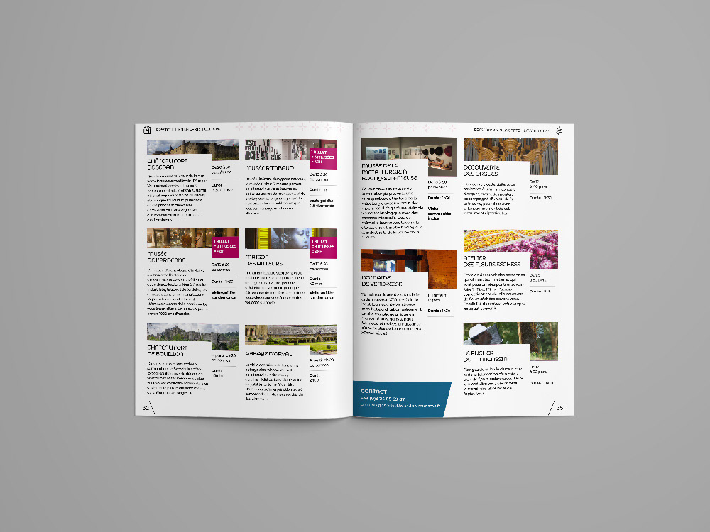 Création brochure Tourisme groupe Ardennes