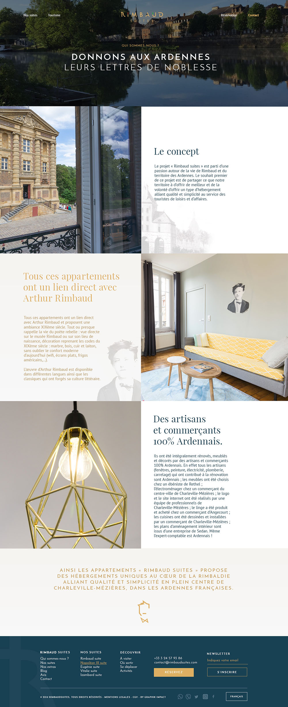 Webdesign site web Rimbaud Suites